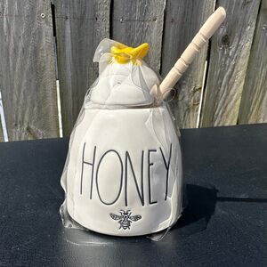 Rae Dunn “Honey” Honey Pot